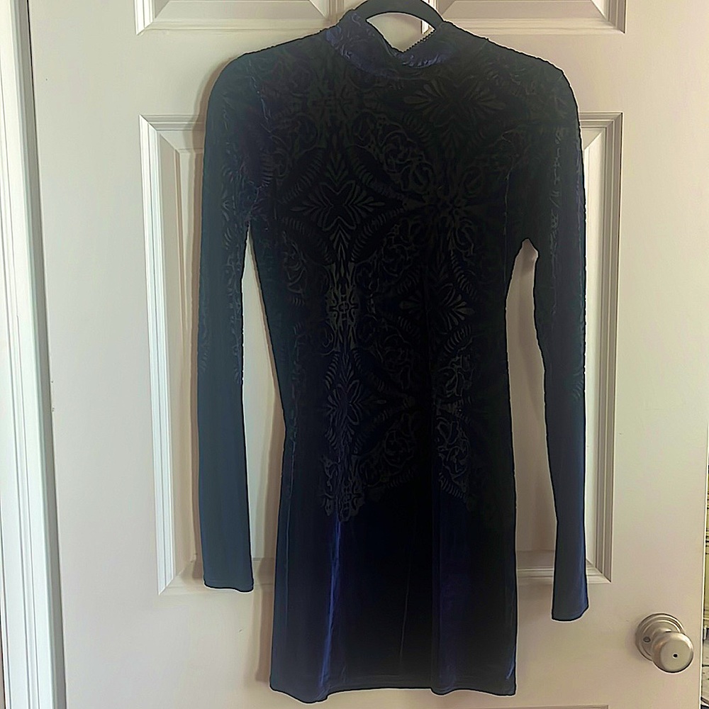 Mini velvet dress